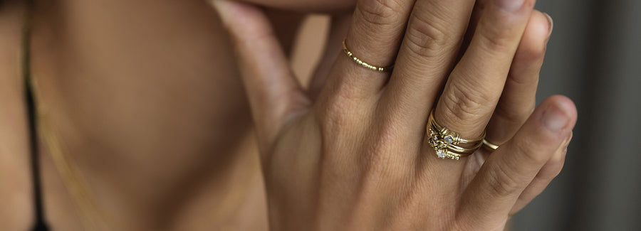 Gold engagement rings