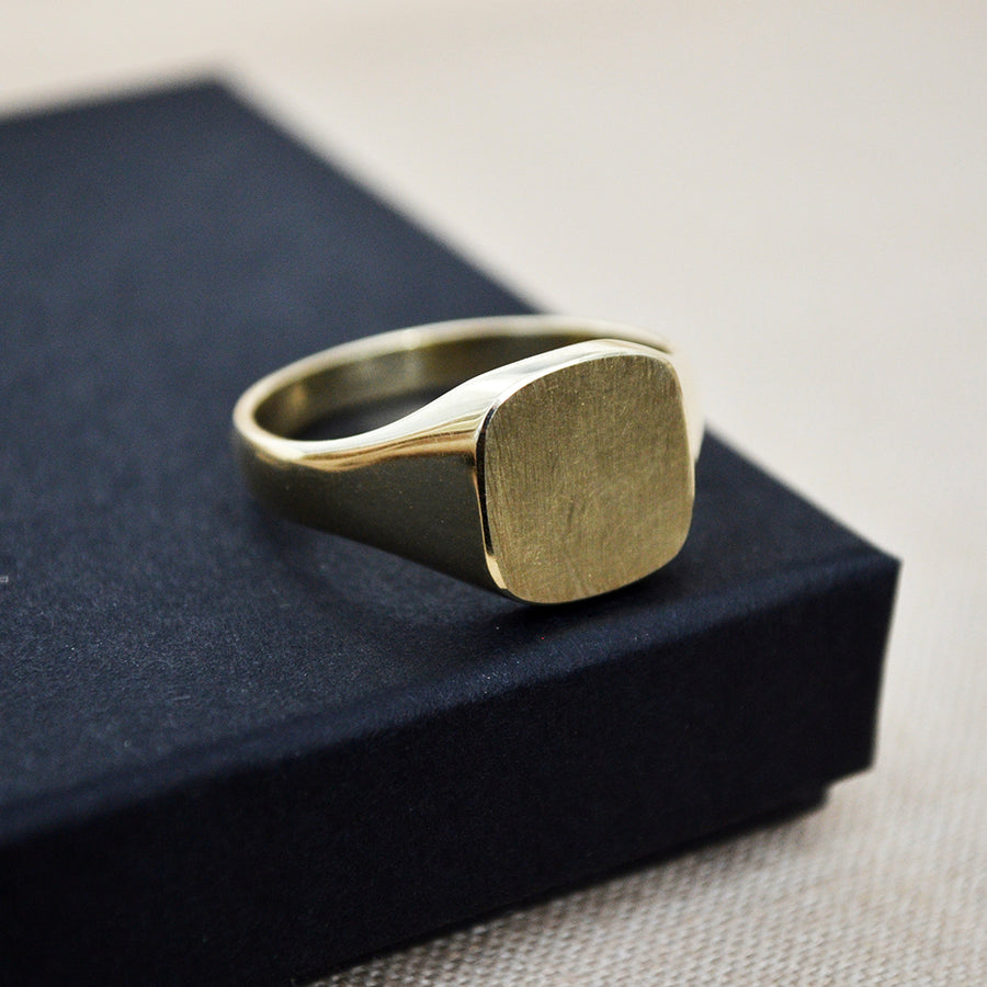 Classic zegelring - 14k goud