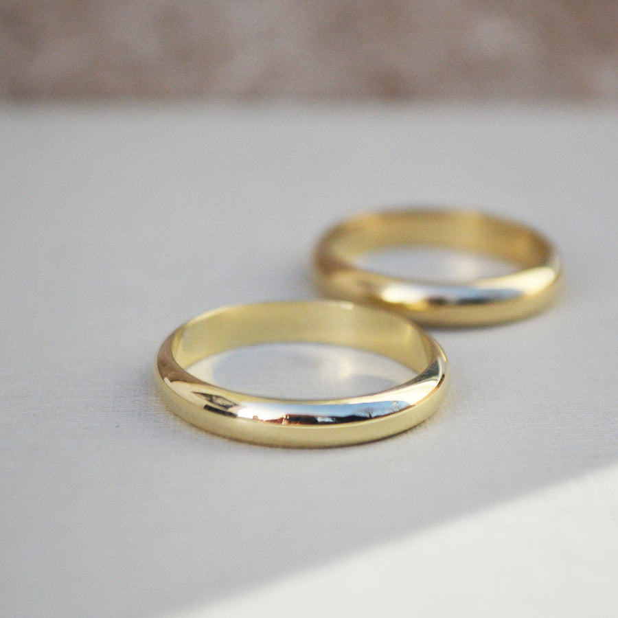Classic wedding band chunky - Gold 14k