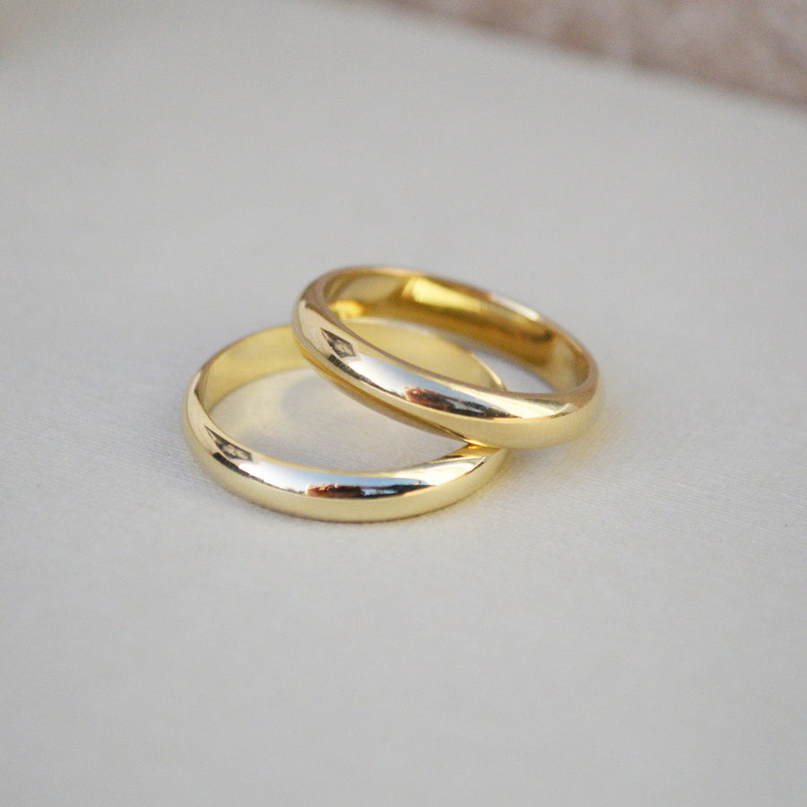 Classic wedding band chunky - Gold 14k