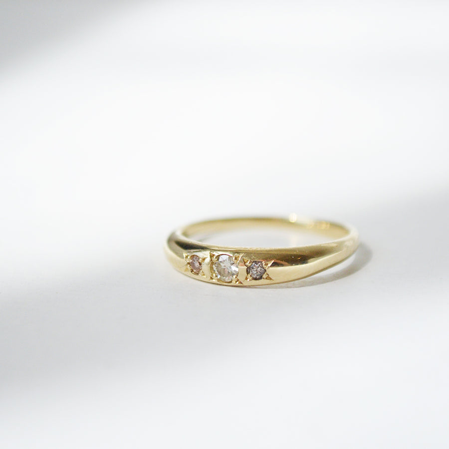 Diamond June ring - Gold 14k & Diamonds