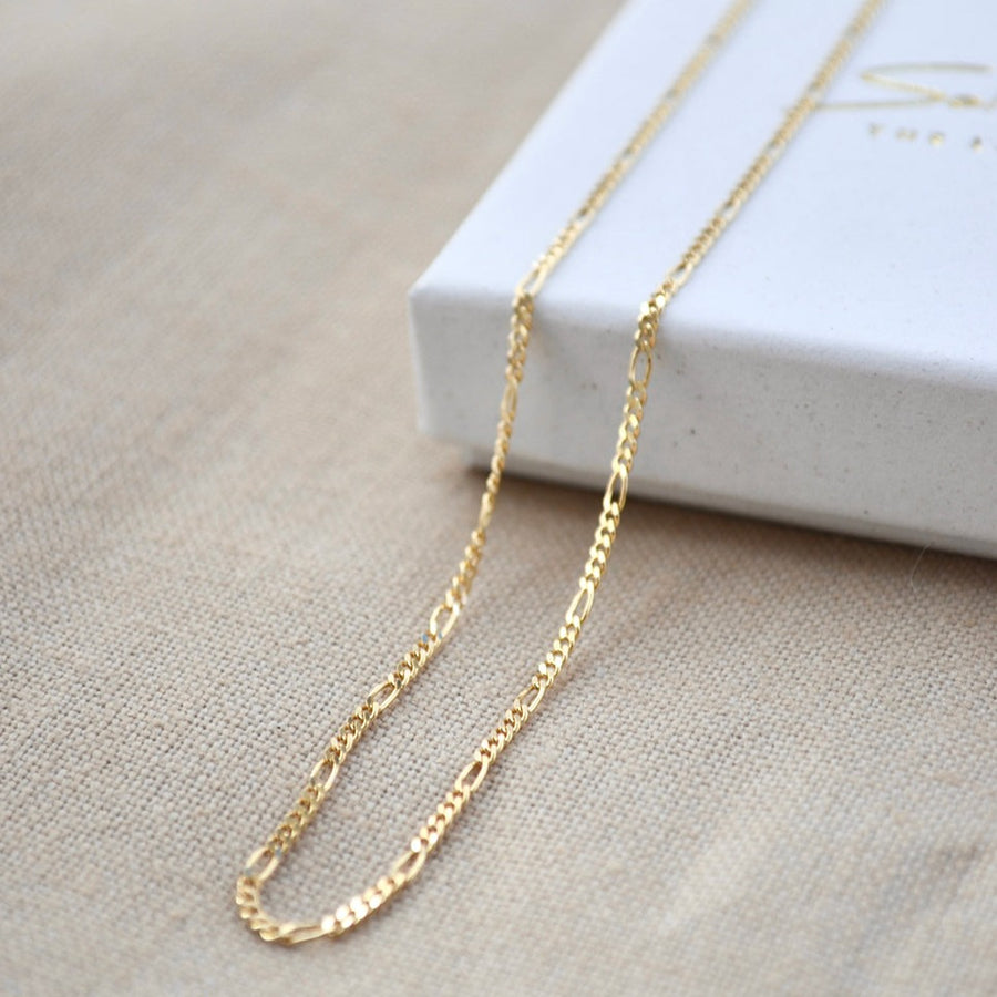 Chunky Figaro Ketting - 14k goud