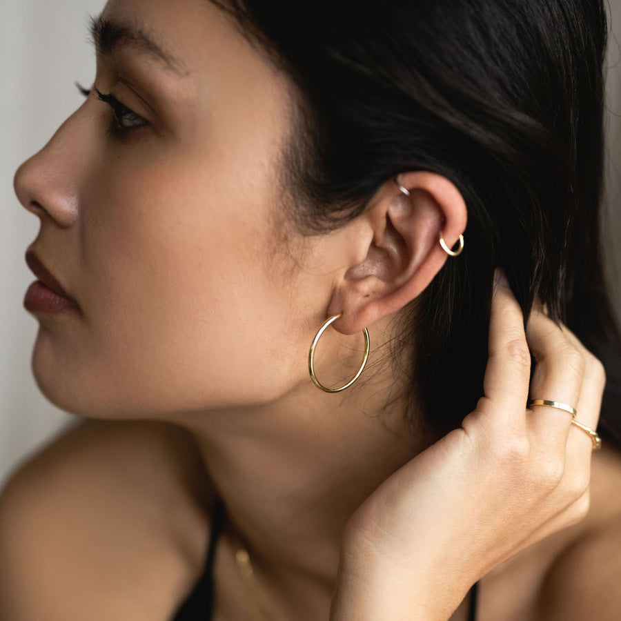 Earhoops - Gold 14k (Improved version)