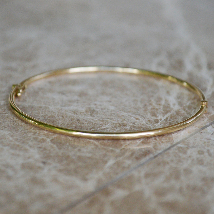 Round Bangle - 14k gold