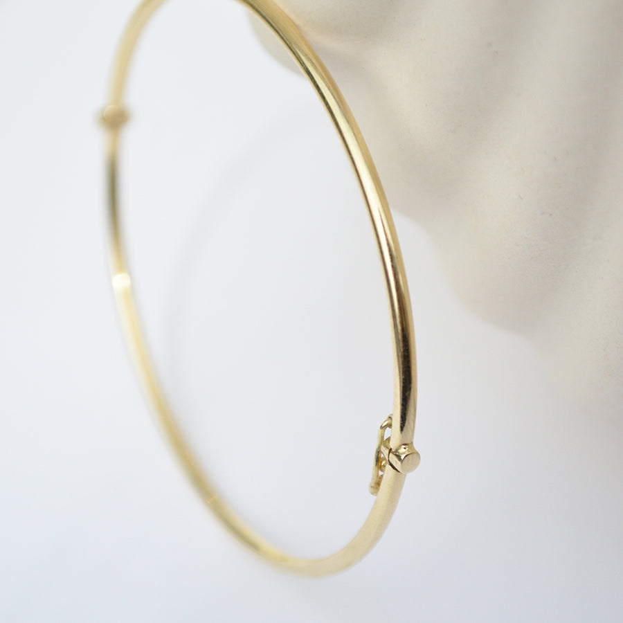 Round Bangle - 14k gold