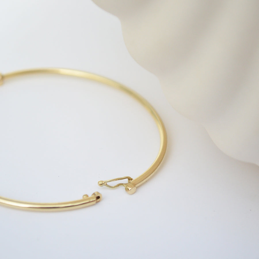 Round Bangle - 14k gold