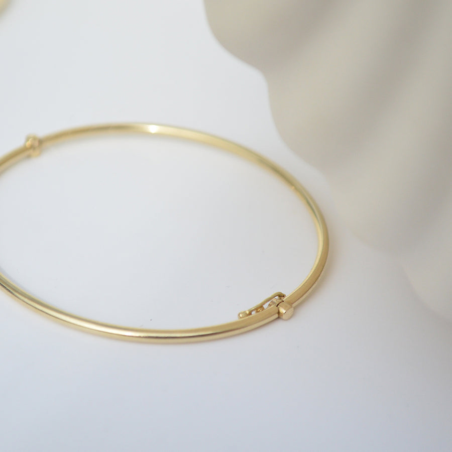 Round Bangle - 14k gold