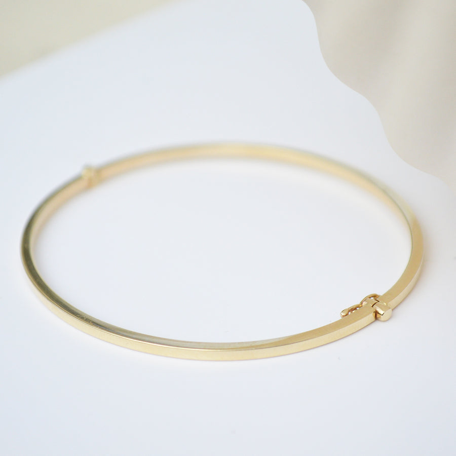 Vierkante Bangle - 14k goud