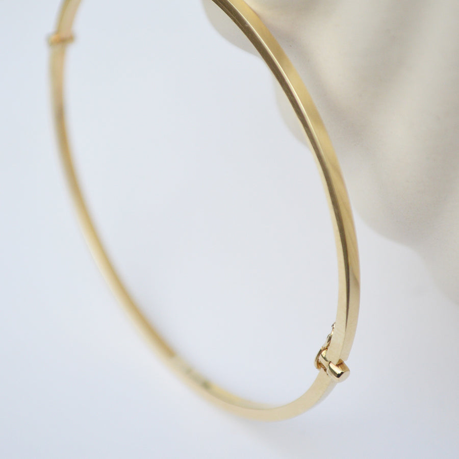 Square Bangle - 14k gold