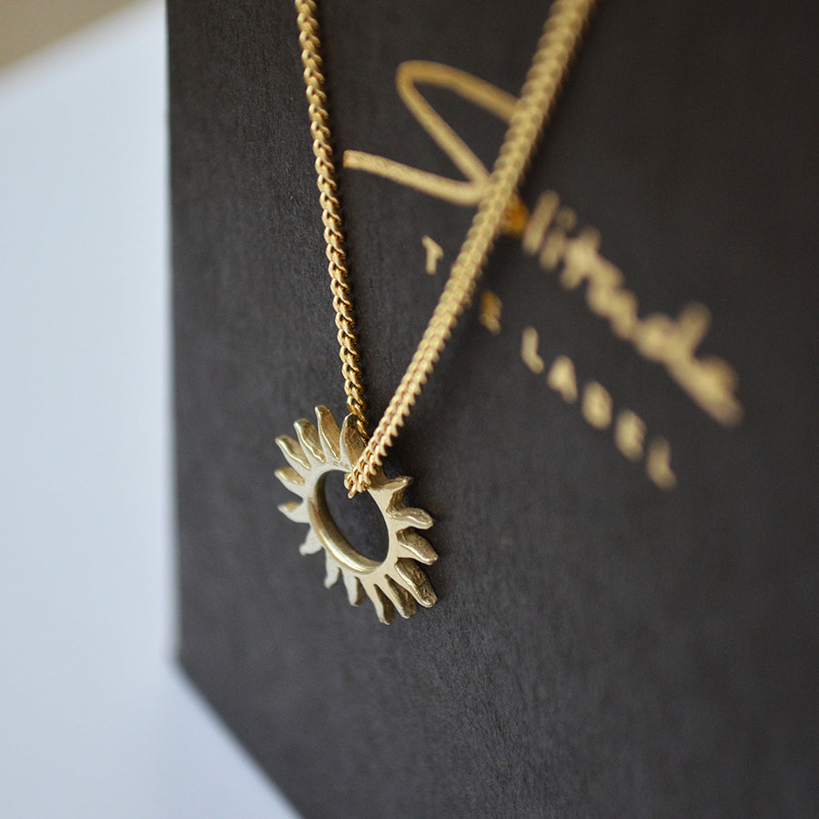 Sun ketting - 14k goud - mannen versie