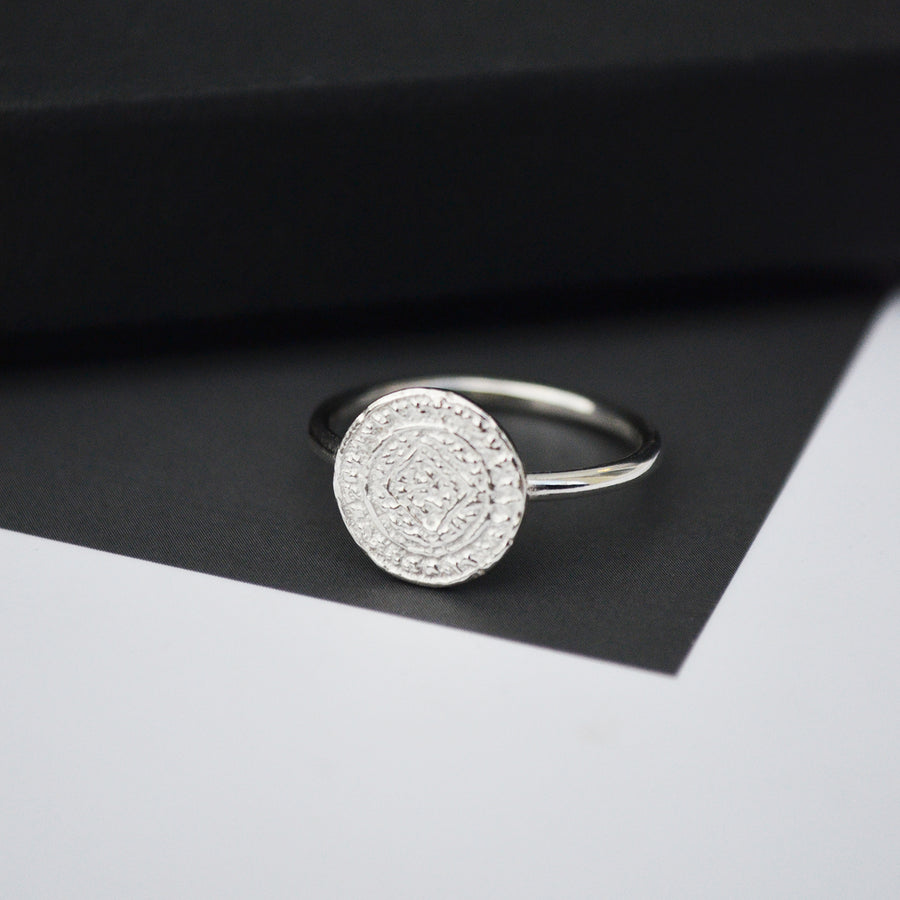 Coin Ring - Zilver