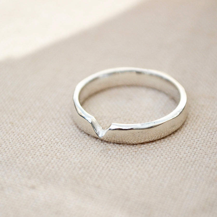 Cut out ring - Zilver