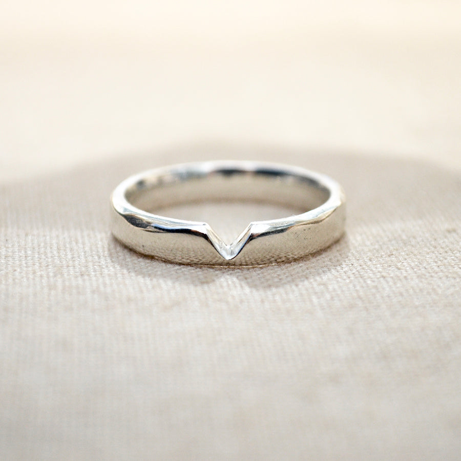 Cut out ring - Zilver