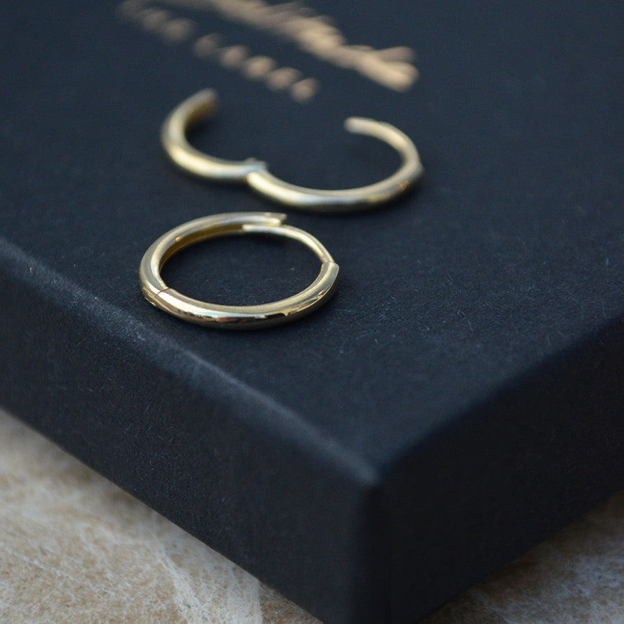 Easy earhoops - 14k goud