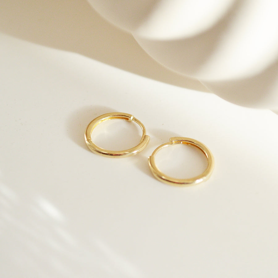 Earhoops easy - Gold 14k