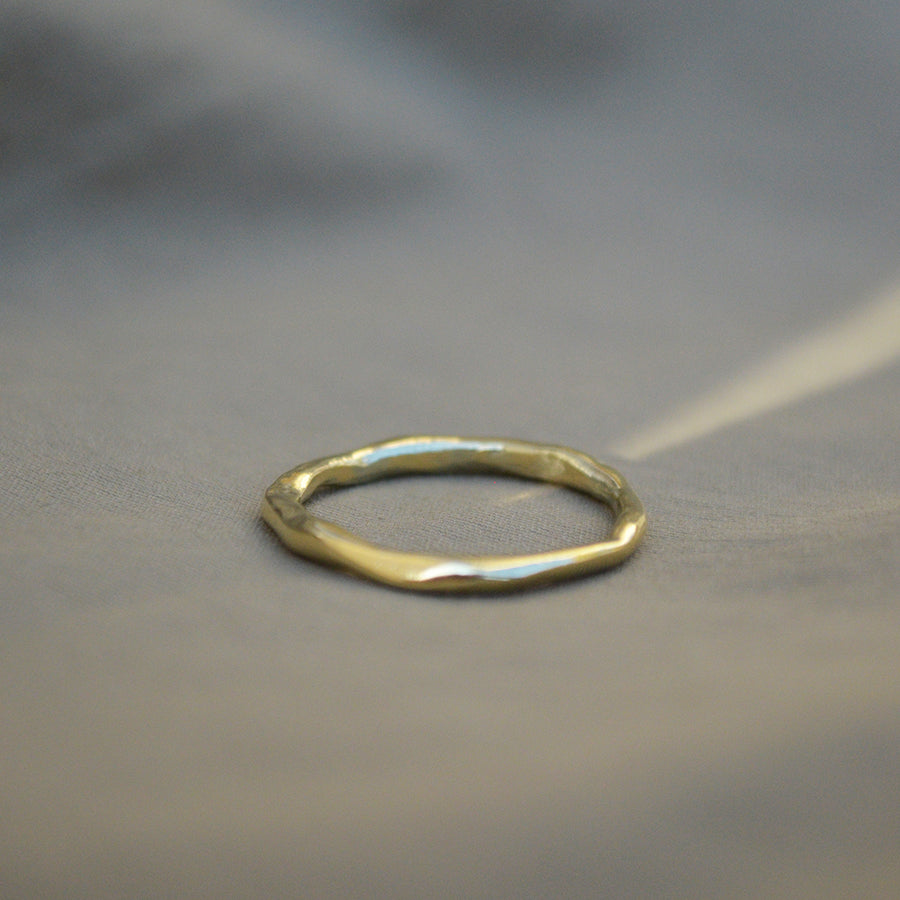 Organic ring slim - Gold 14k