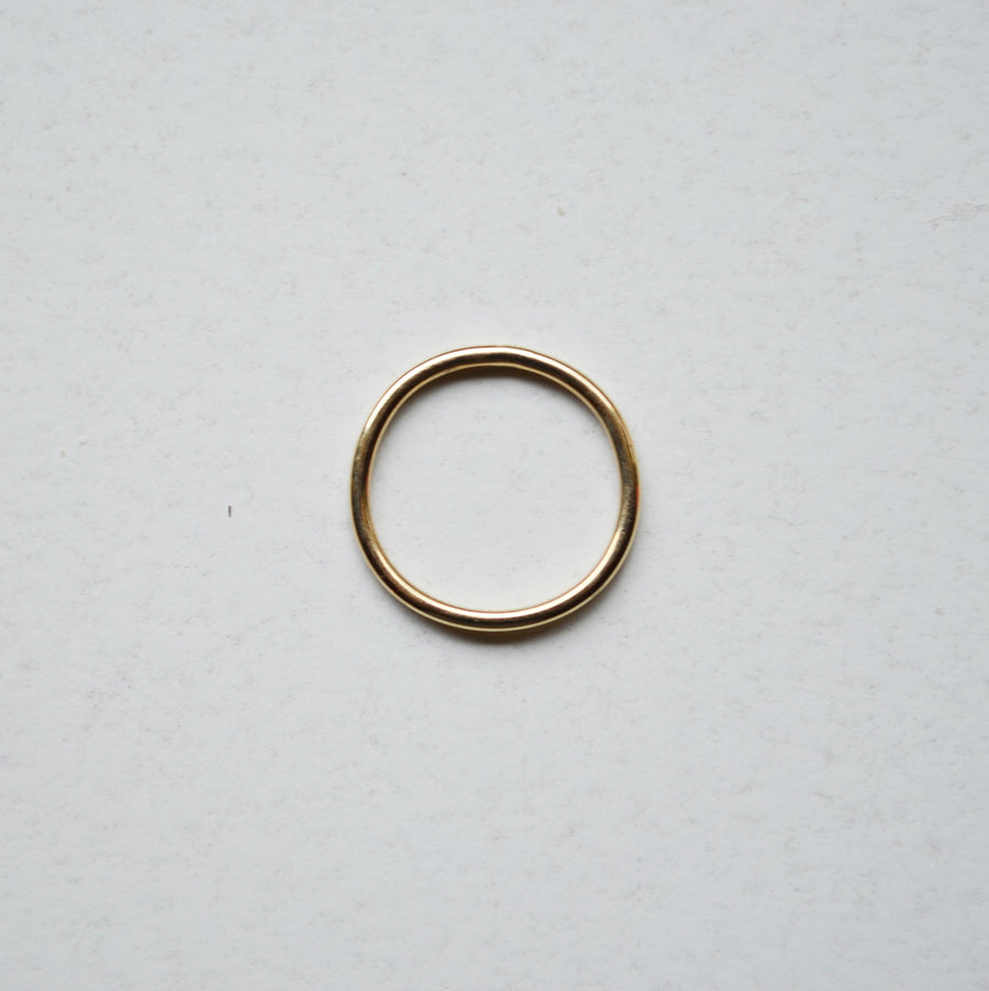 Plain ring - 14k goud