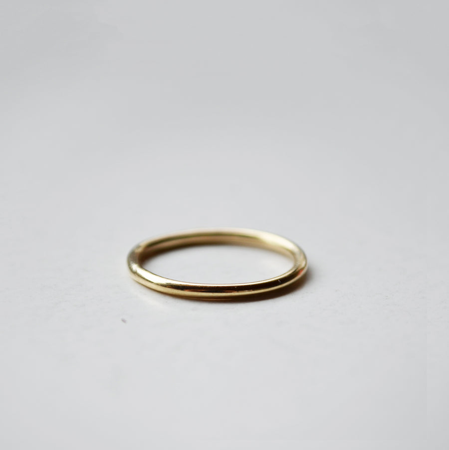 Plain Ring dun - 14k goud