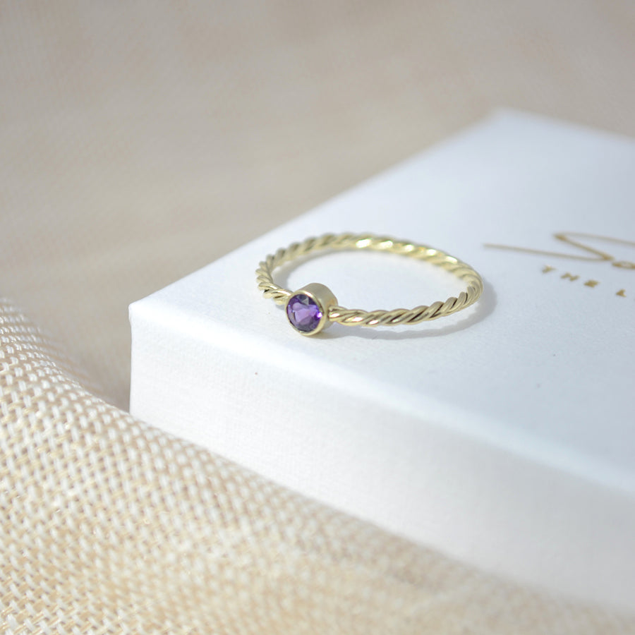 Birthstone Ring - 14k goud