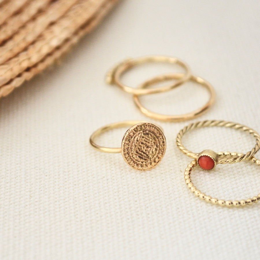 Coin Ring - Gold 14k