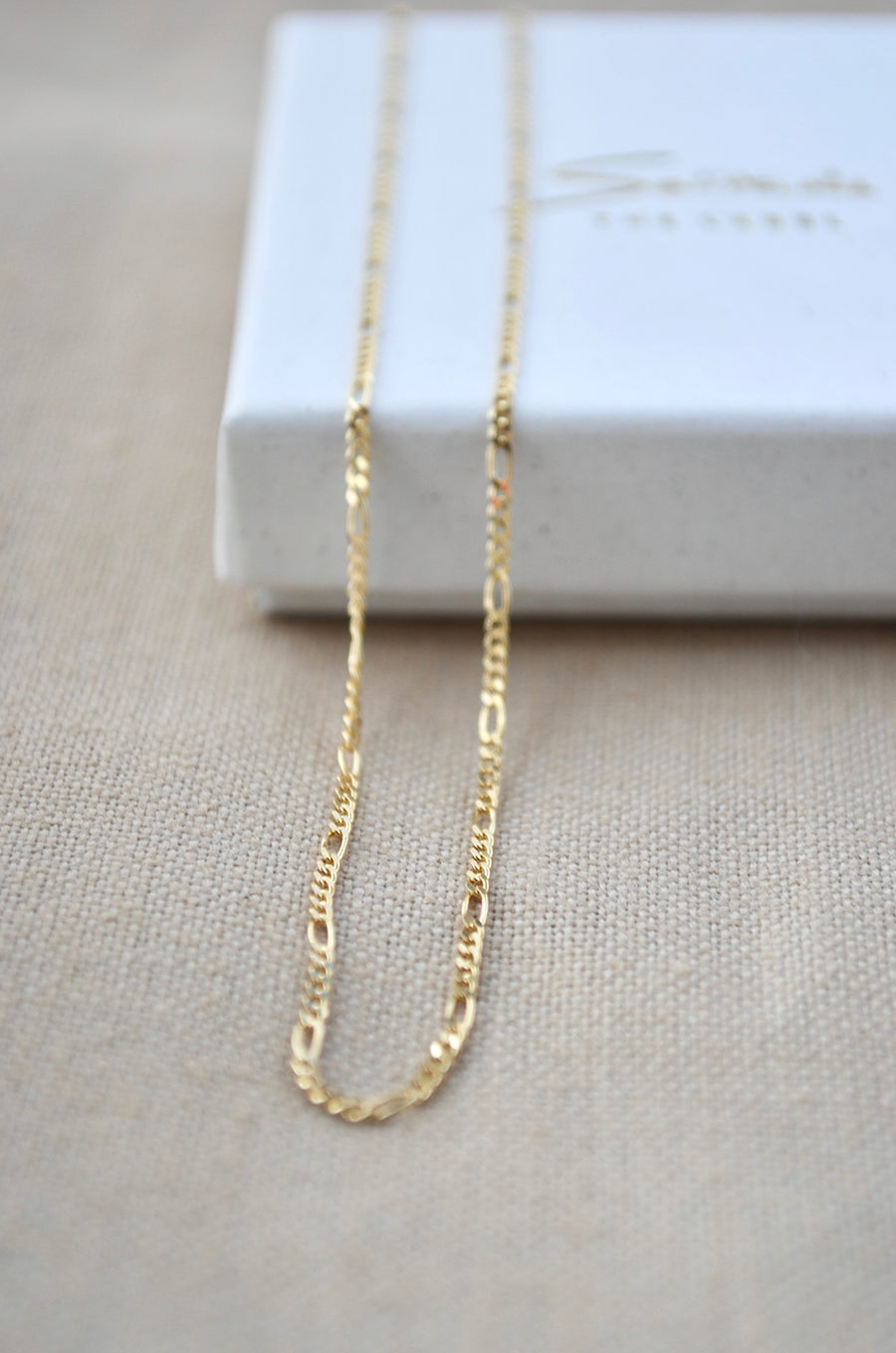 Chunky Figaro Necklace - Gold 14k