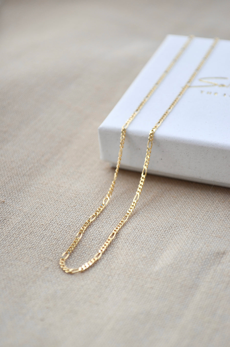 Chunky Figaro Necklace - Gold 14k