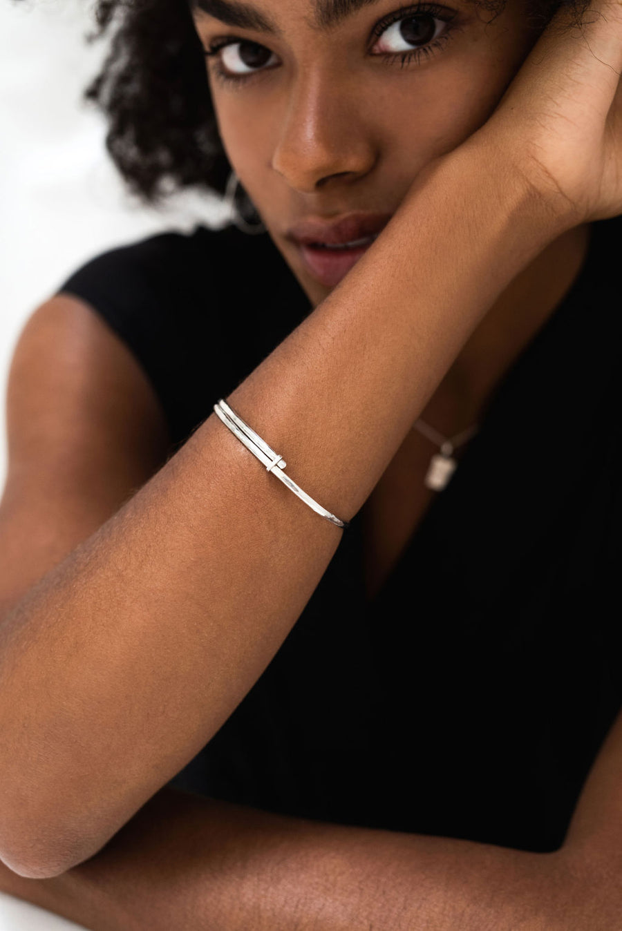 Solid Bracelet Unisex - Silver