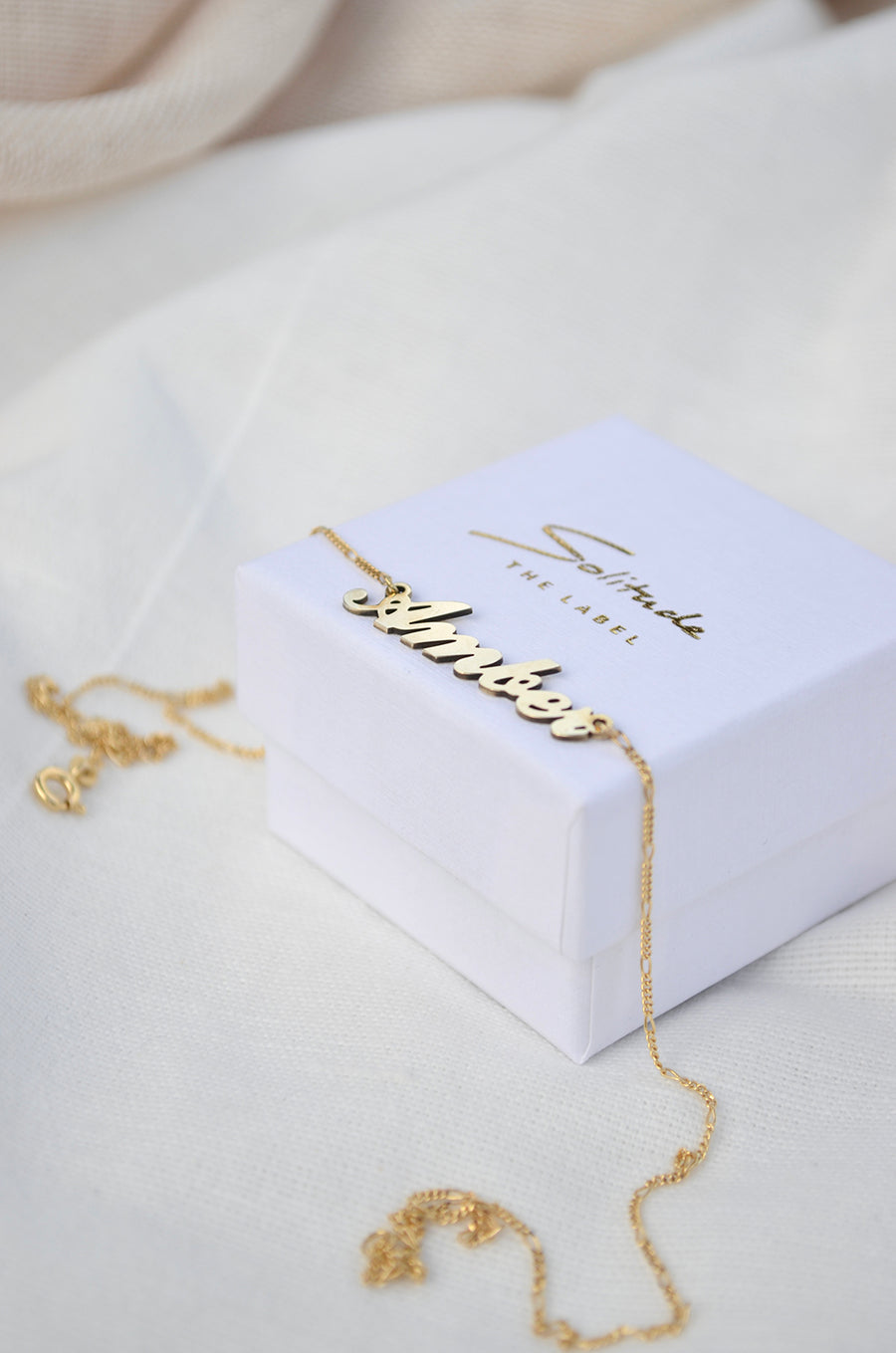 Name Necklace - Gold 14K or silver