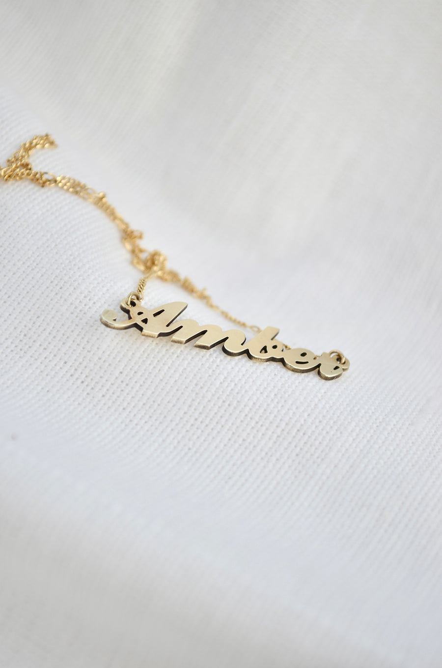 Name Necklace - Gold 14K or silver