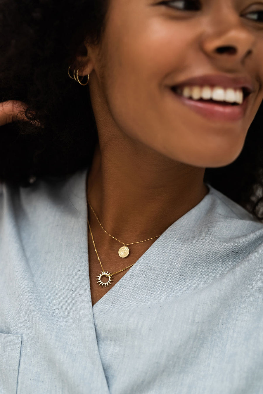 Coin Necklace - Gold 14k