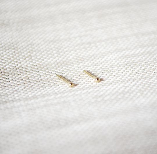 Tiny Earpins - Gold 14k