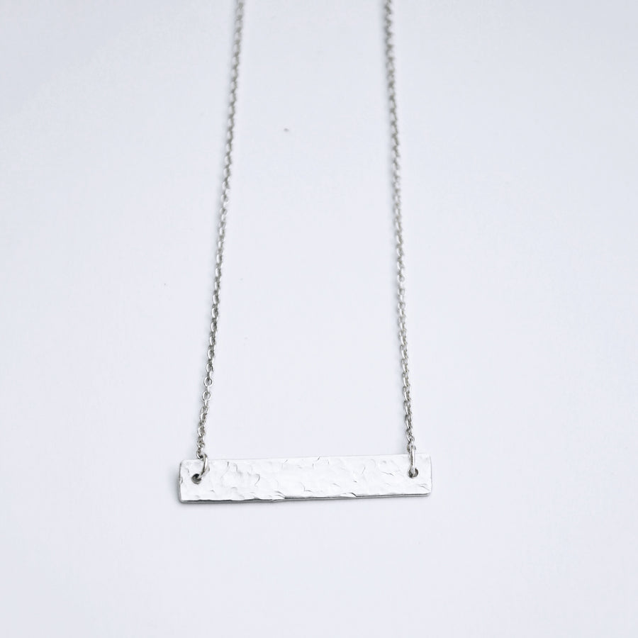 Bar Necklace - Silver