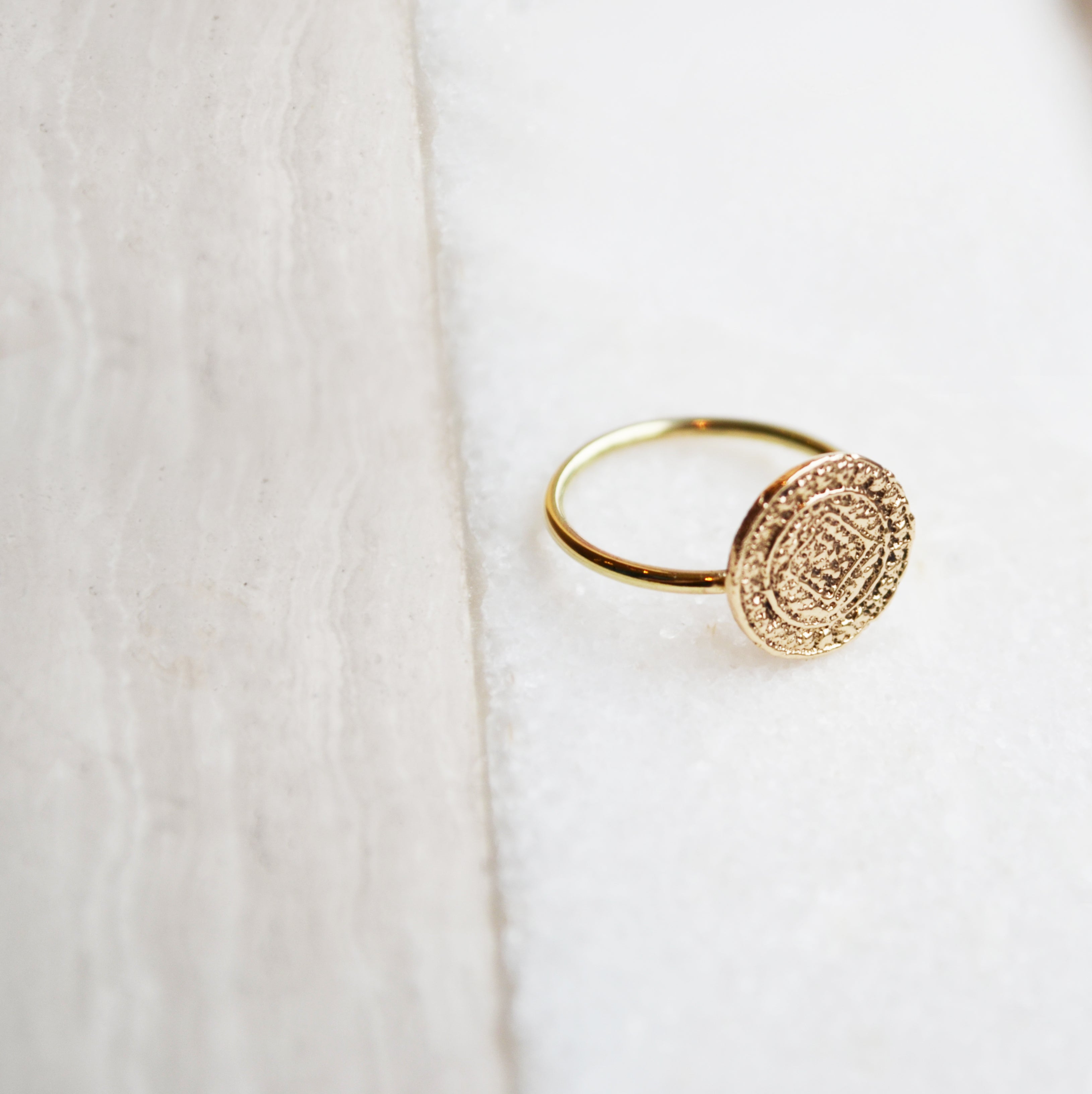 Coin Ring - Gold 14k – Solitude the Label