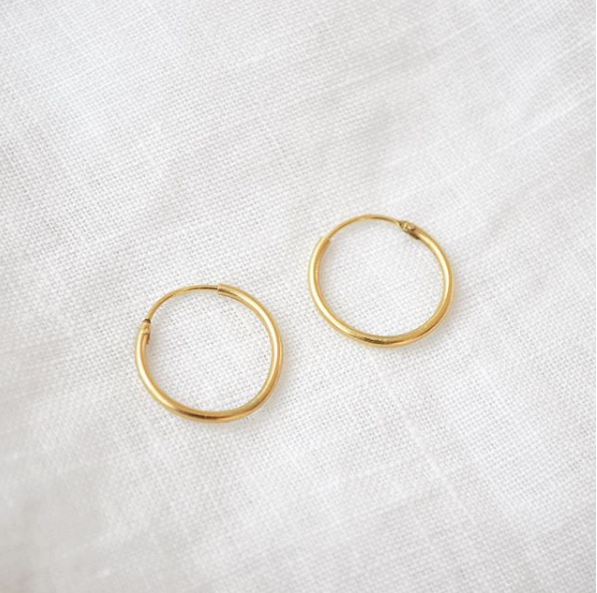 Earhoops - 14k goud