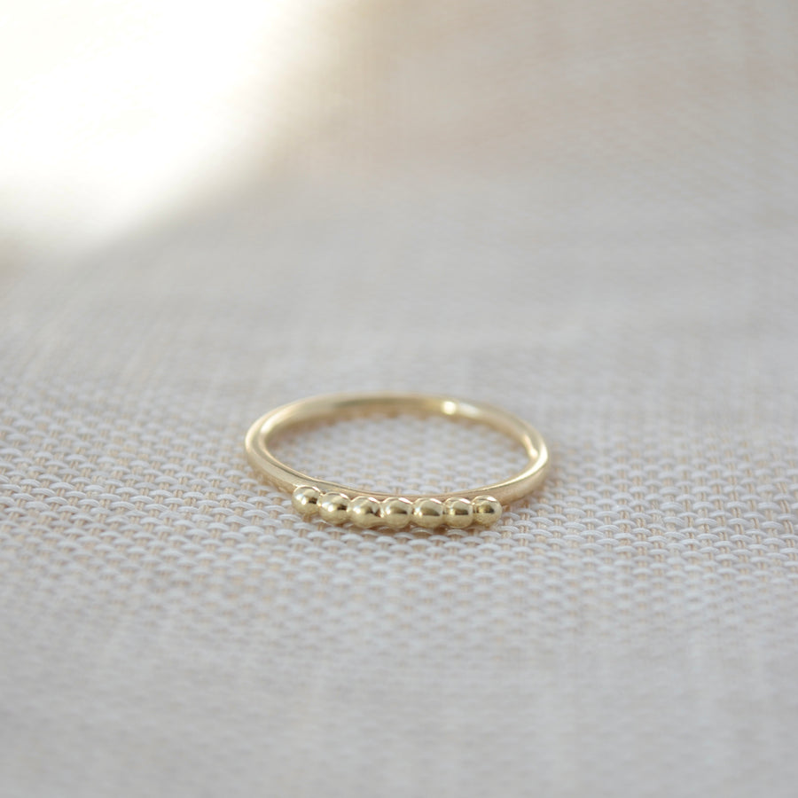 Seven Dot Ring - Gold 14k