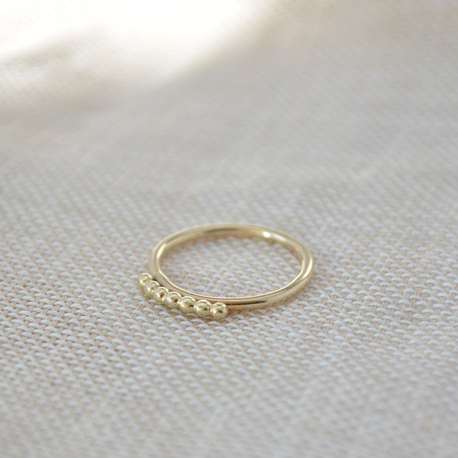 Seven Dot Ring - Gold 14k