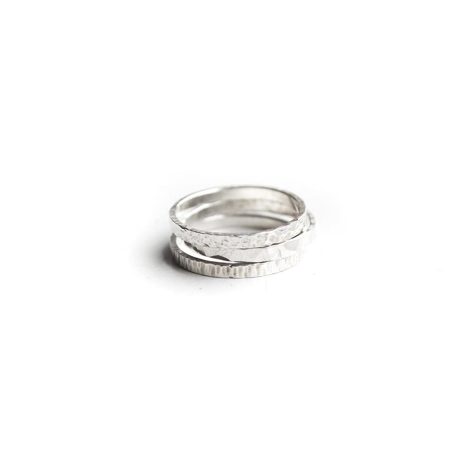 Element Rings (set of 3) - Silver