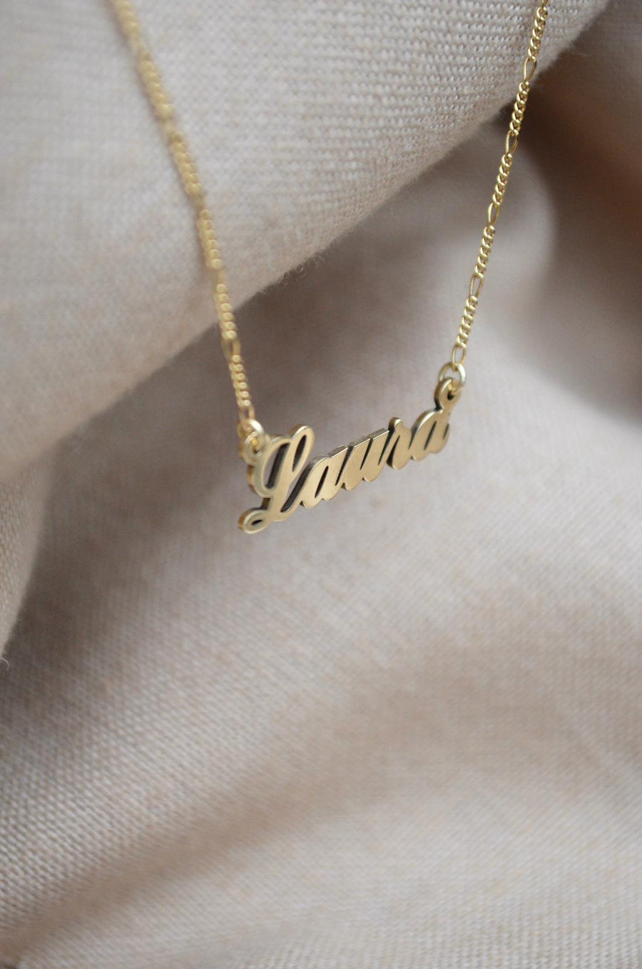 Name Necklace - Gold 14K or silver