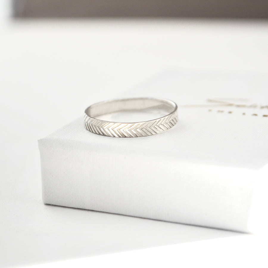 Structure Ring - Zilver