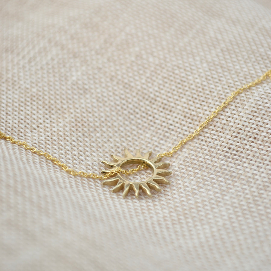 Sun ketting - 14k goud