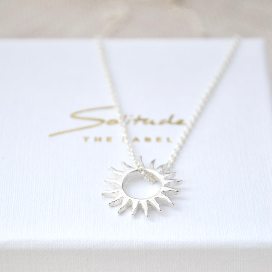 Sun Necklace - Silver