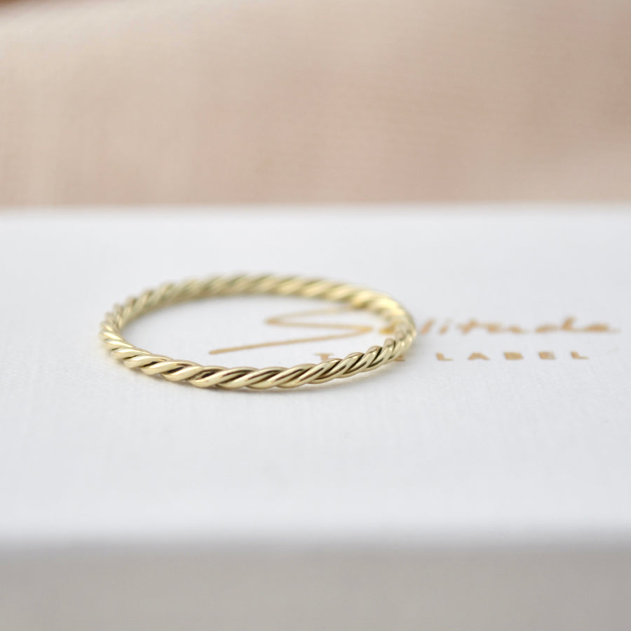 Twisted Ring - 14k goud