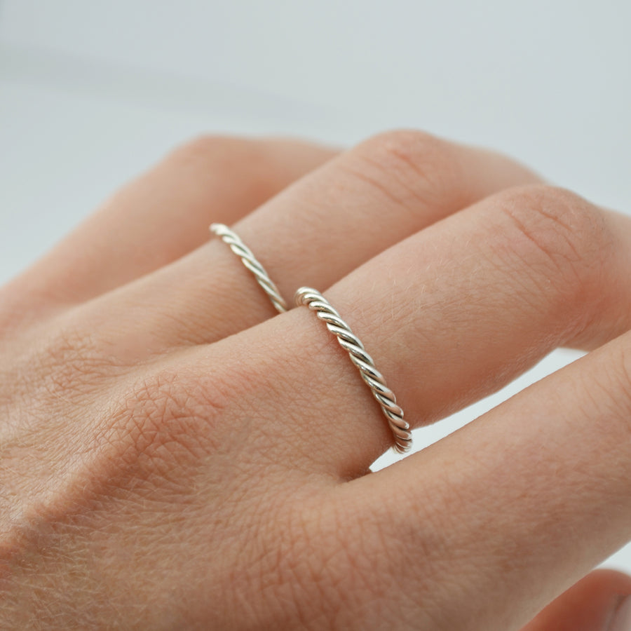 Twisted ring - Zilver
