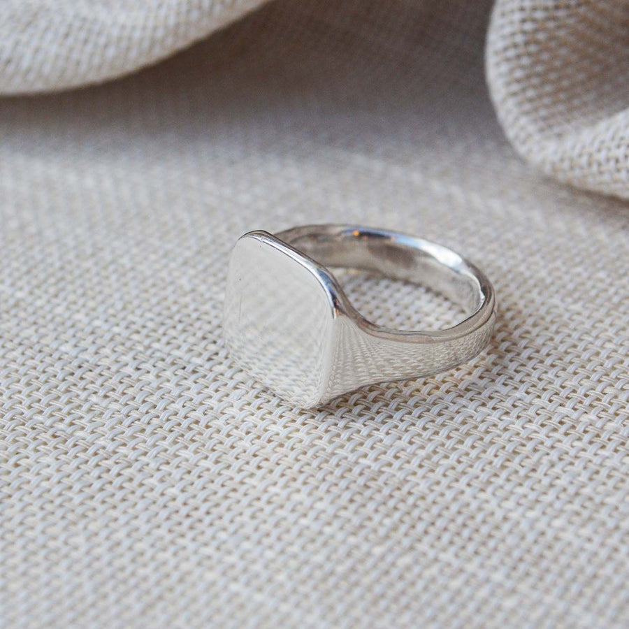 Squared Signet ring  - Silver