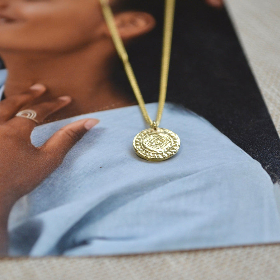 Coin Necklace - Gold 14k