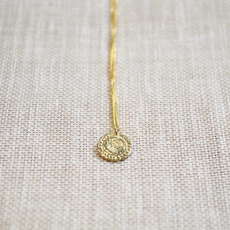 Coin Necklace - 14k goud
