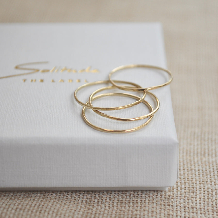 Ultra Thin Stacking Ring - Gold 14k