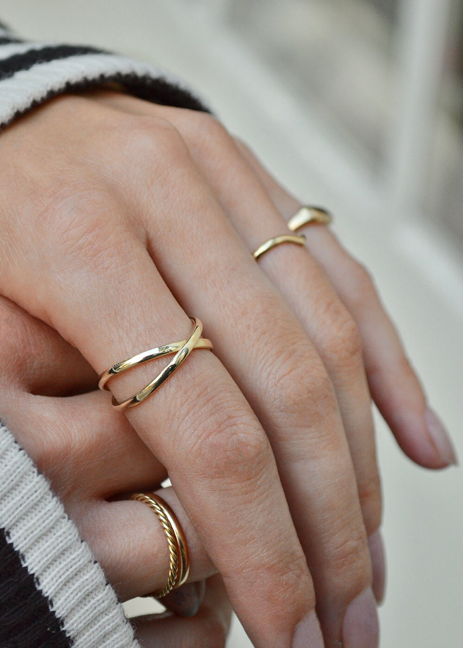 Cross Ring - Gold 14k