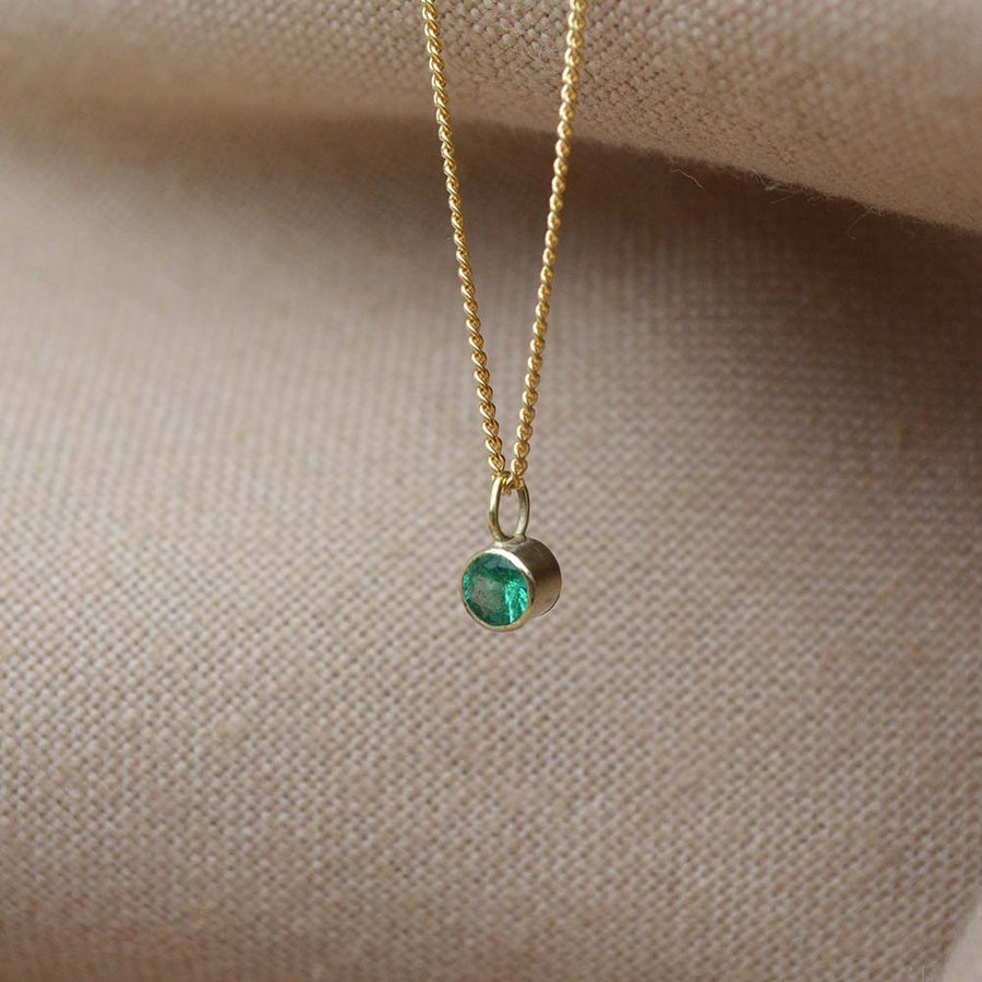 Emerald Necklace - Gold 14k